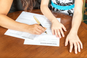 Filing Out Child Support Forms